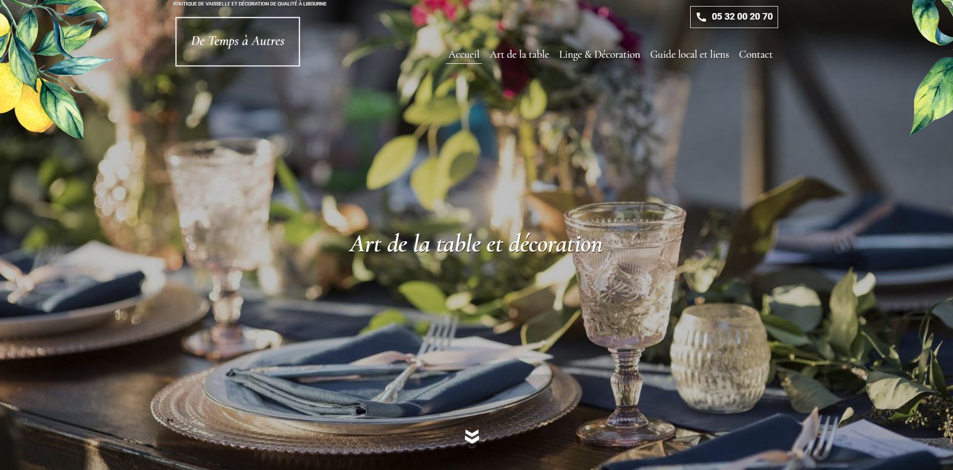 Où trouver une boutique spécialisée en art de la table sur Libourne ? - De Temps à Autres
