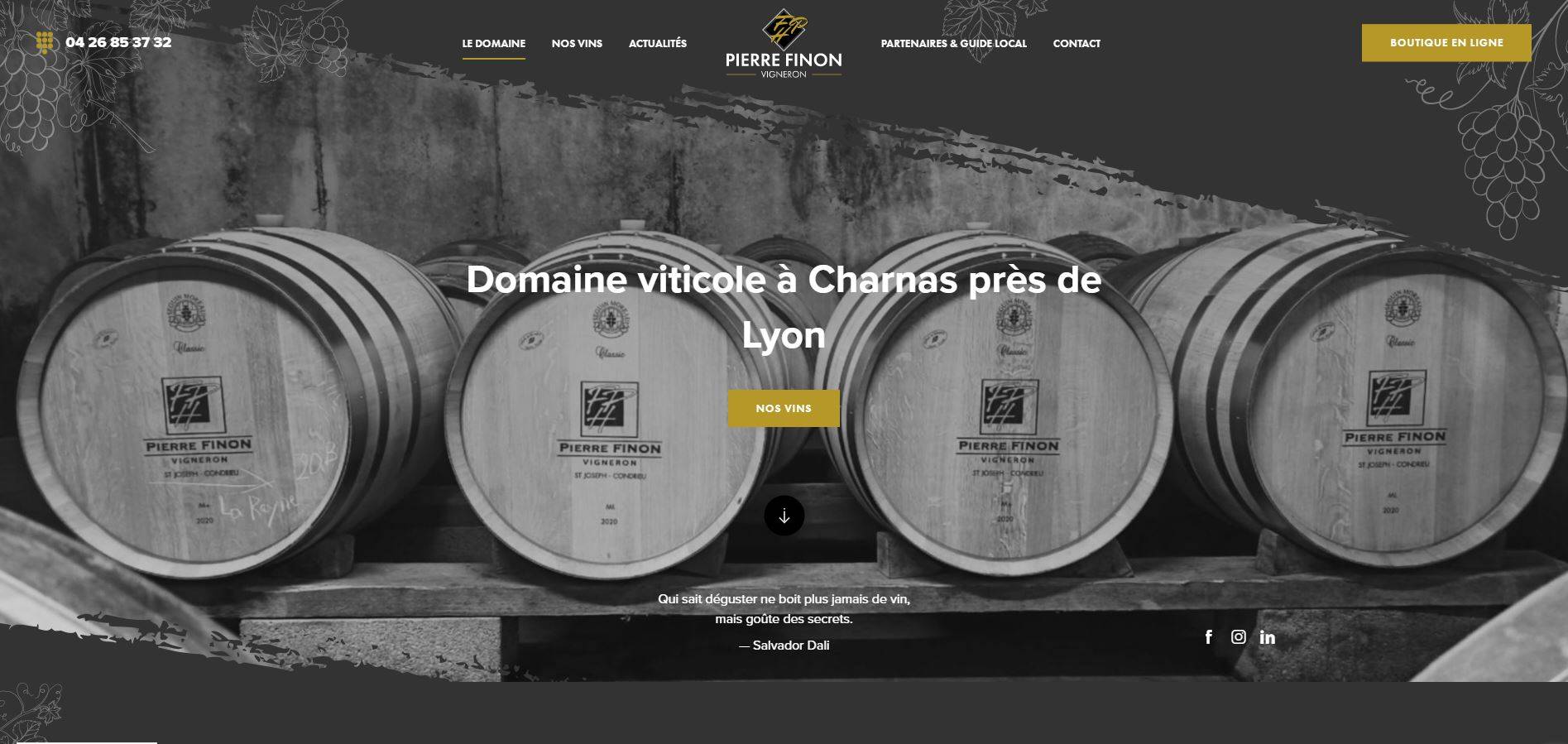 Domaine viticole près de Lyon