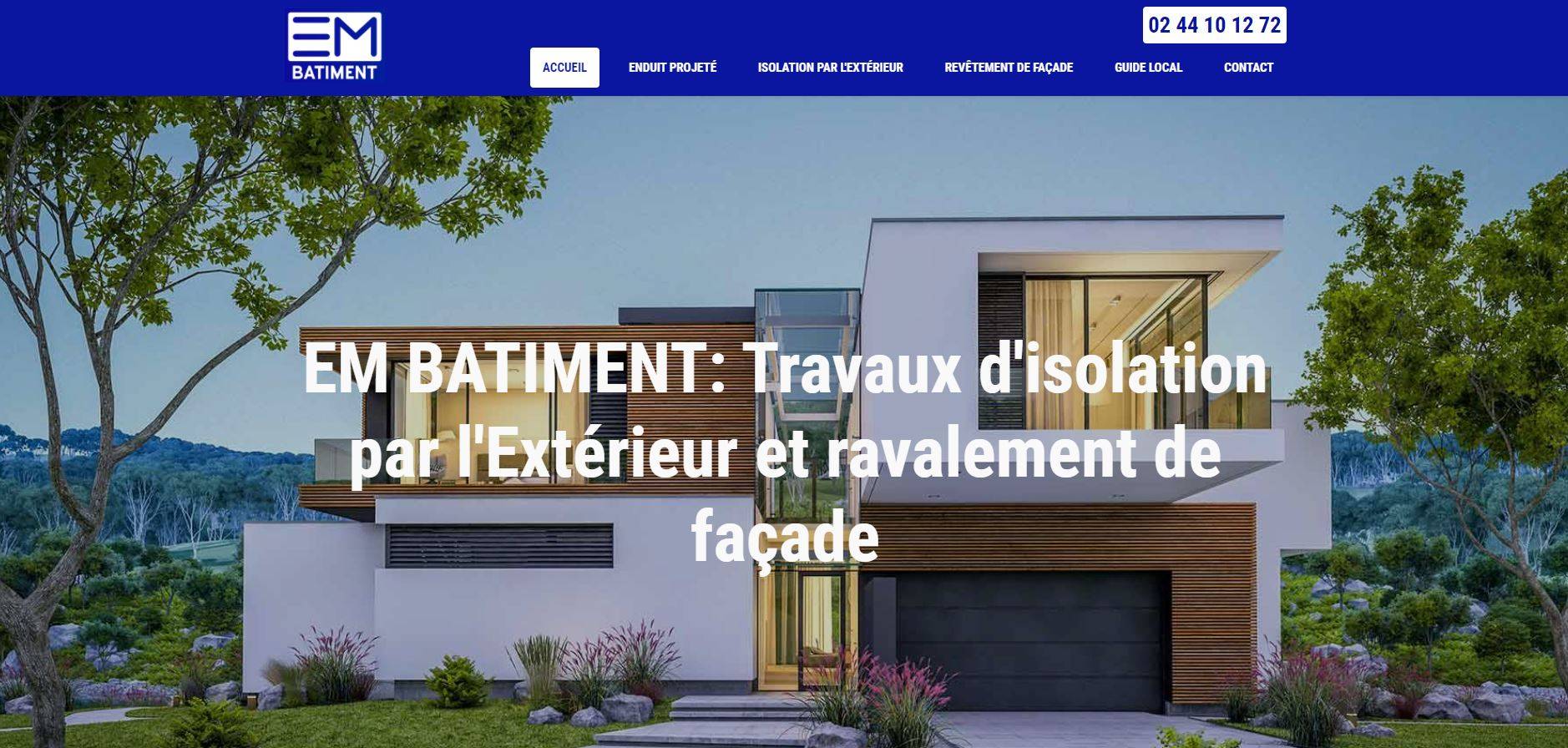 Travaux d'isolation par l'extérieur et ravalement de façade