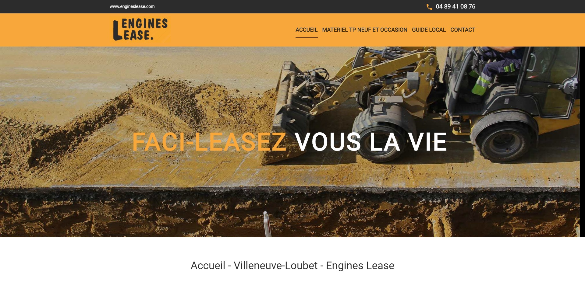Engines Lease vente, achat, location et financement de materiel TP neuf et occasion dans le Var et Alpes-Maritimes