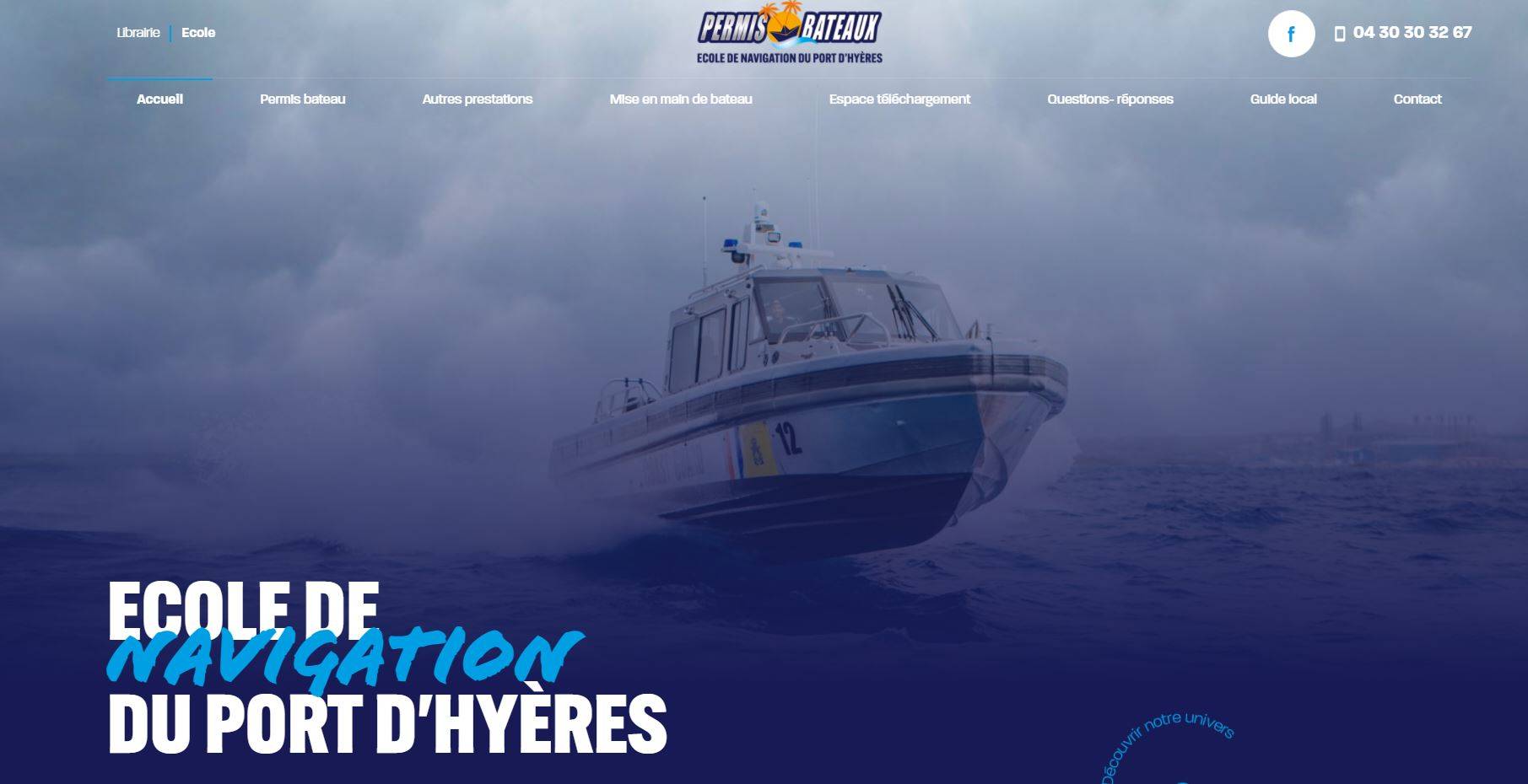 Ecole de navigation à Hyères
