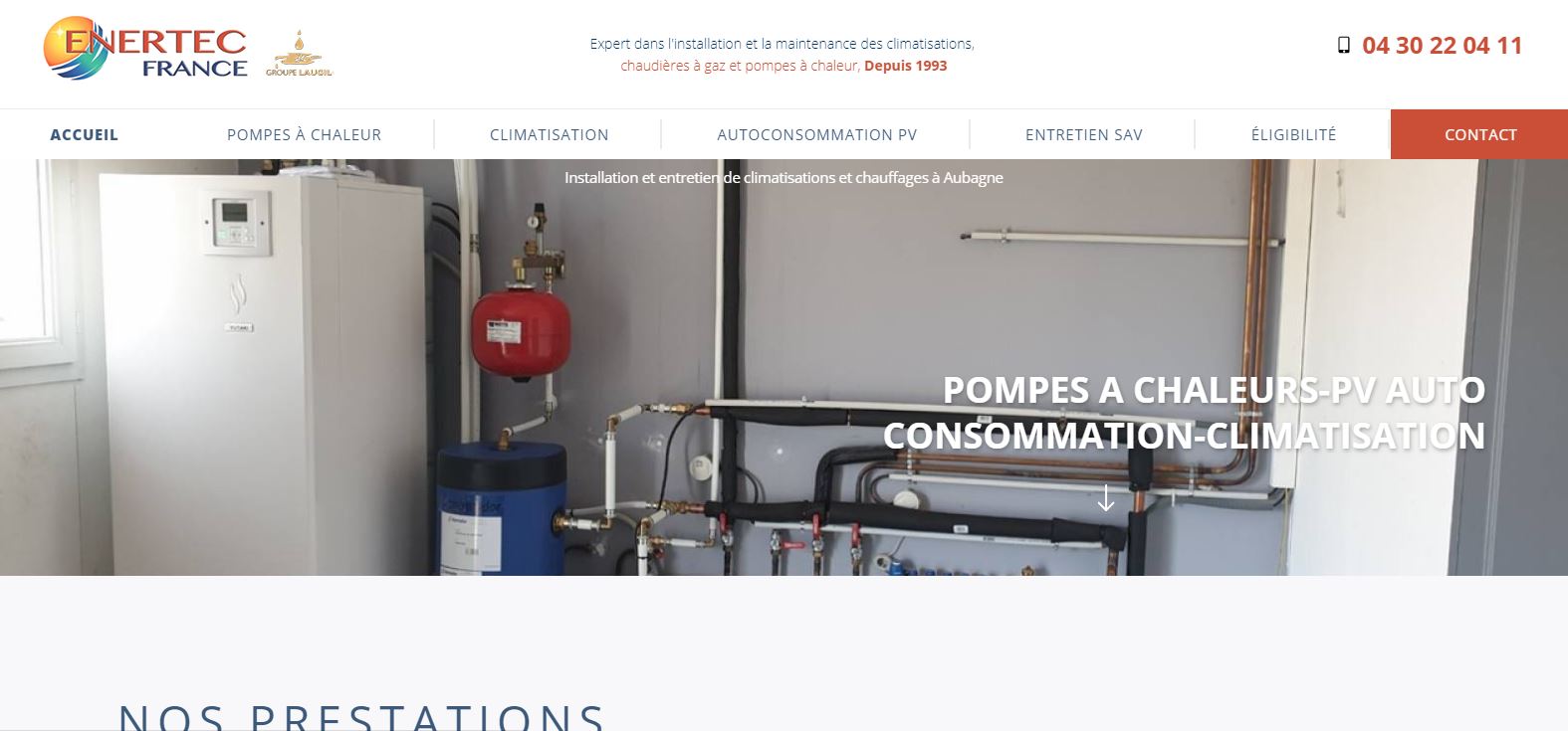 Quelle entreprise pour l'installation d'une pompe à chaleur sur Aubagne ? - Enertec France 