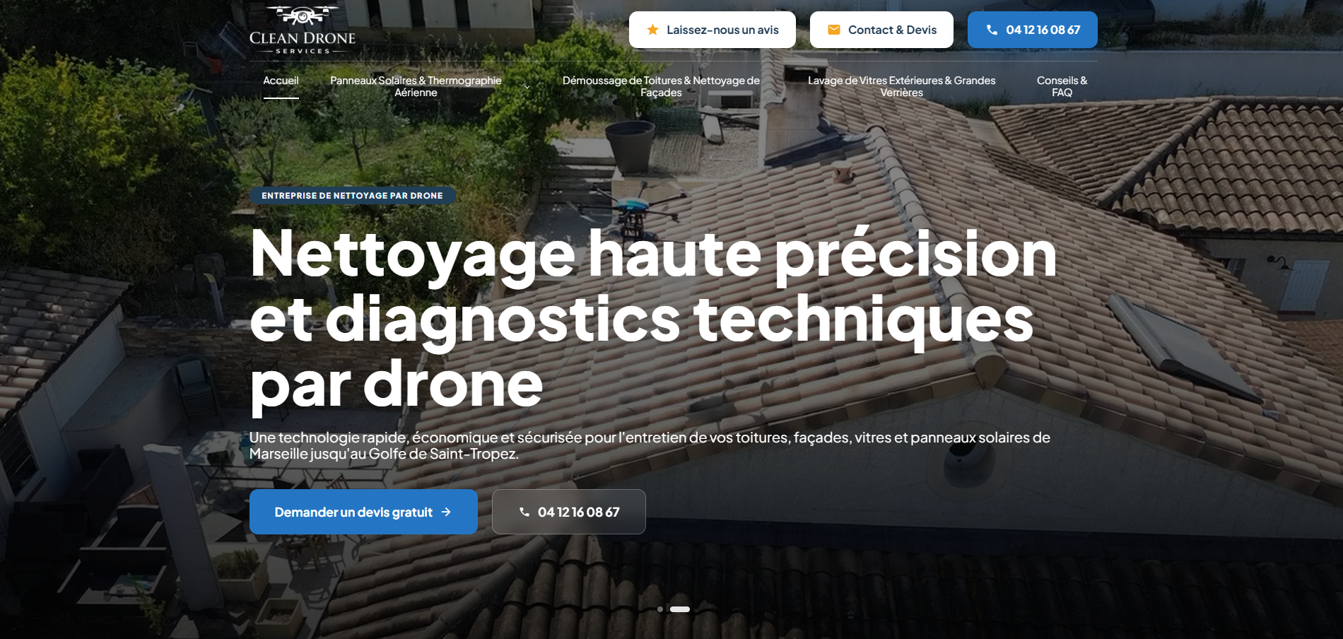 Entreprise de nettoyage par drone à Marseille
