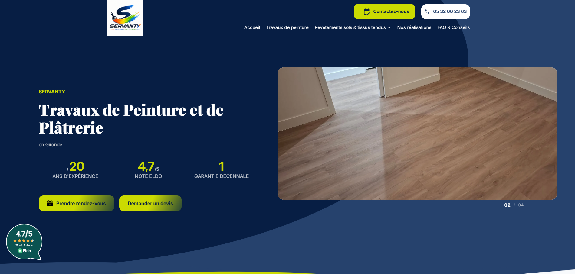 Entreprise de peinture et rénovation à Galgon