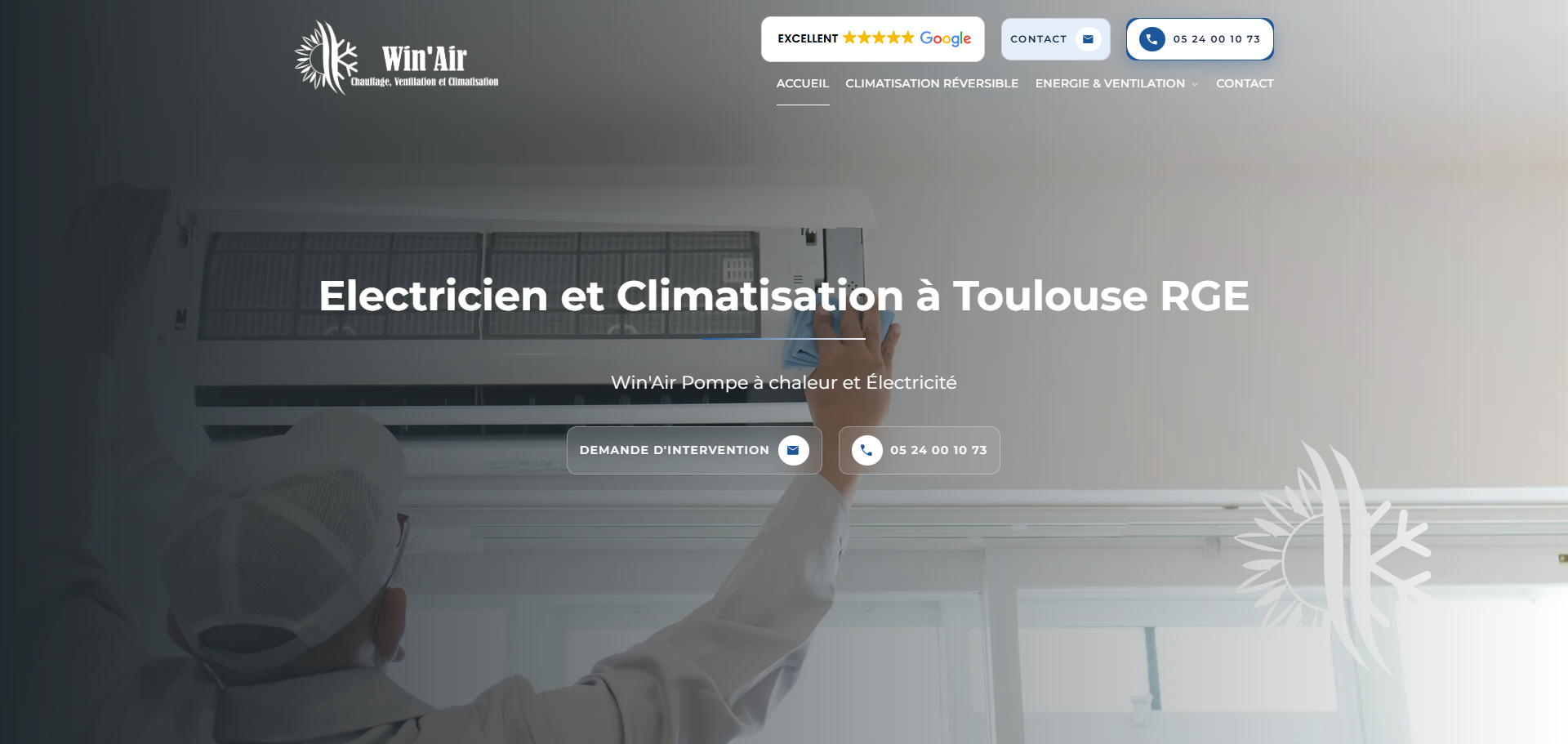 Achat de climatiseur réversible Classe énergétique A+++ avec pose incluse à Toulouse - Win'Air