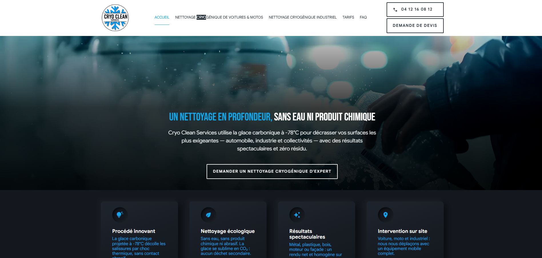 Expert en nettoyage cryogénique à Grézieu-la-Varenne