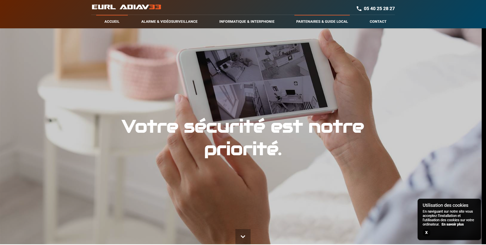Installation d'alarme, interphone, vidéosurveillance à Lagorce près de Bordeaux 33 