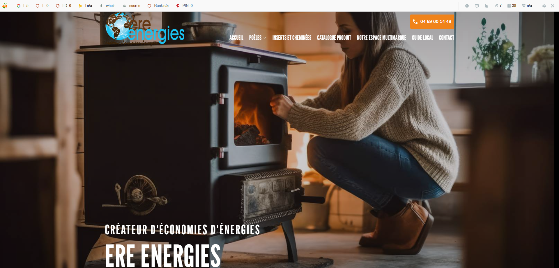 Magasin revendeur et installateur de poêles INVICTA et DEVILLE près de Perpignan - ERE ÉNERGIES