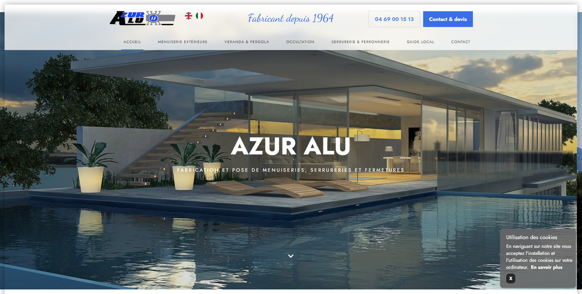 Expert en menuiserie aluminium et expert en ferronnerie acier  vers Nice 06 