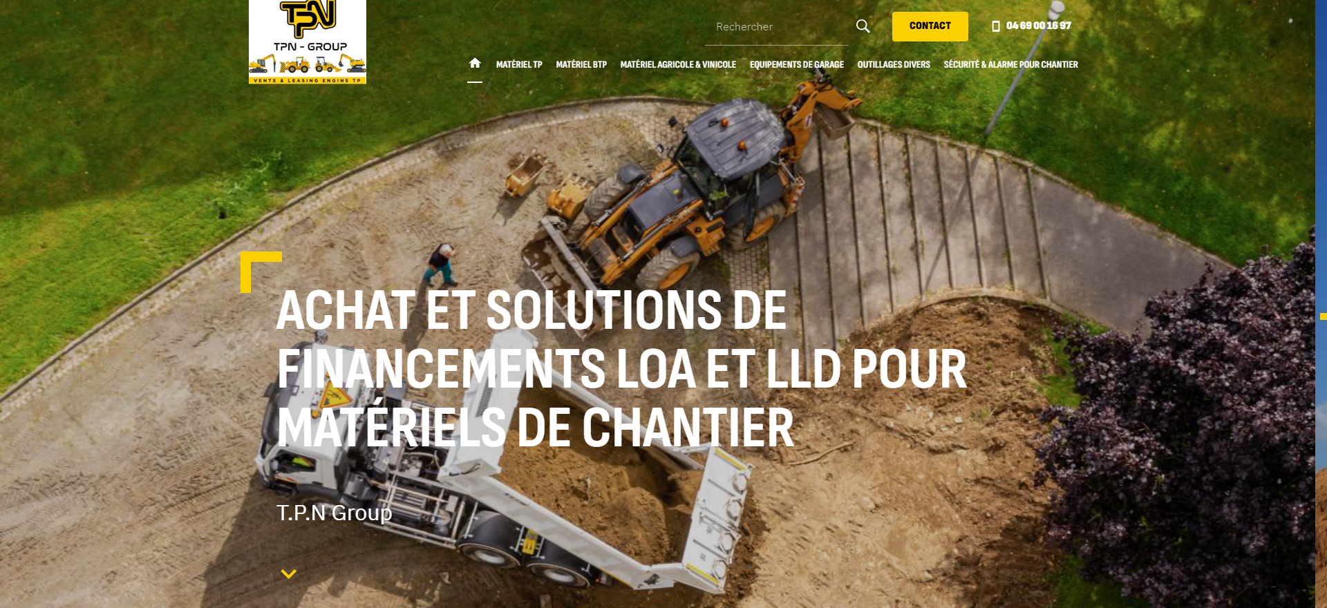 Spécialiste du leasing de Mini pelles et engins de chantier à Nice - TPN-GROUP