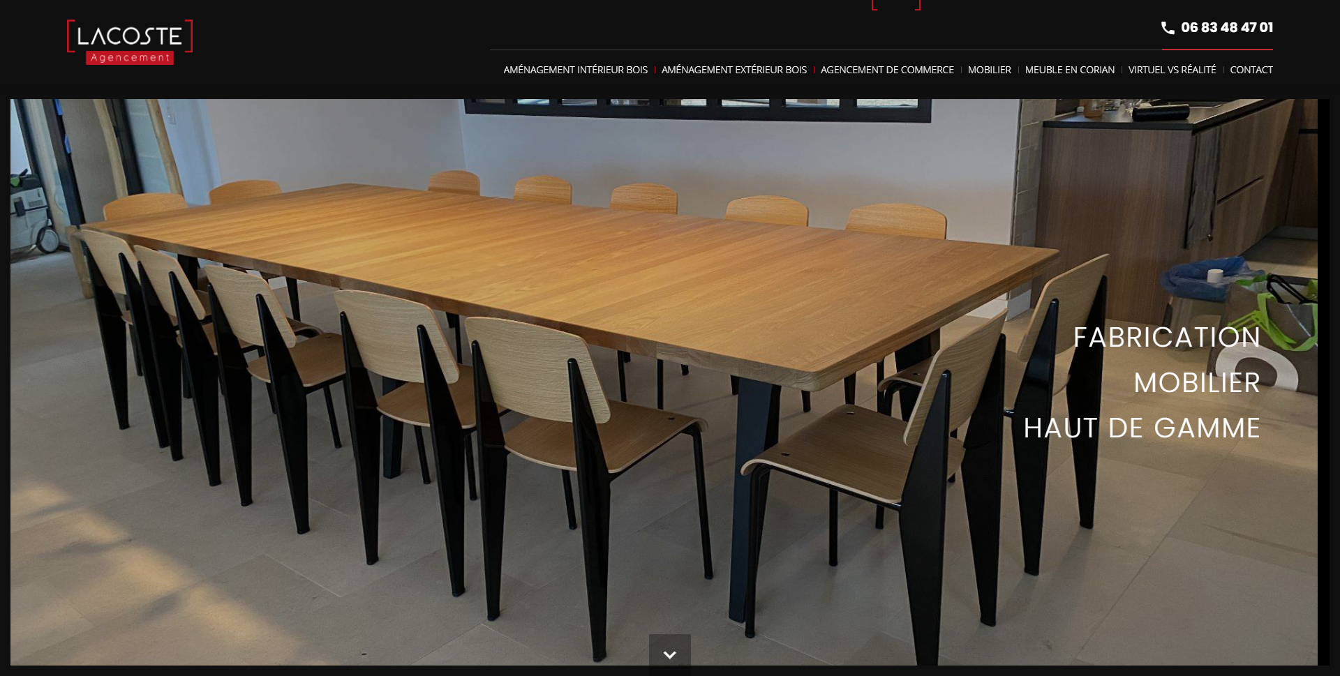 Menuiserie spécialisée en agencement d'intérieur en bois pour les commerces et les particuliers vers Bordeaux et Arcachon