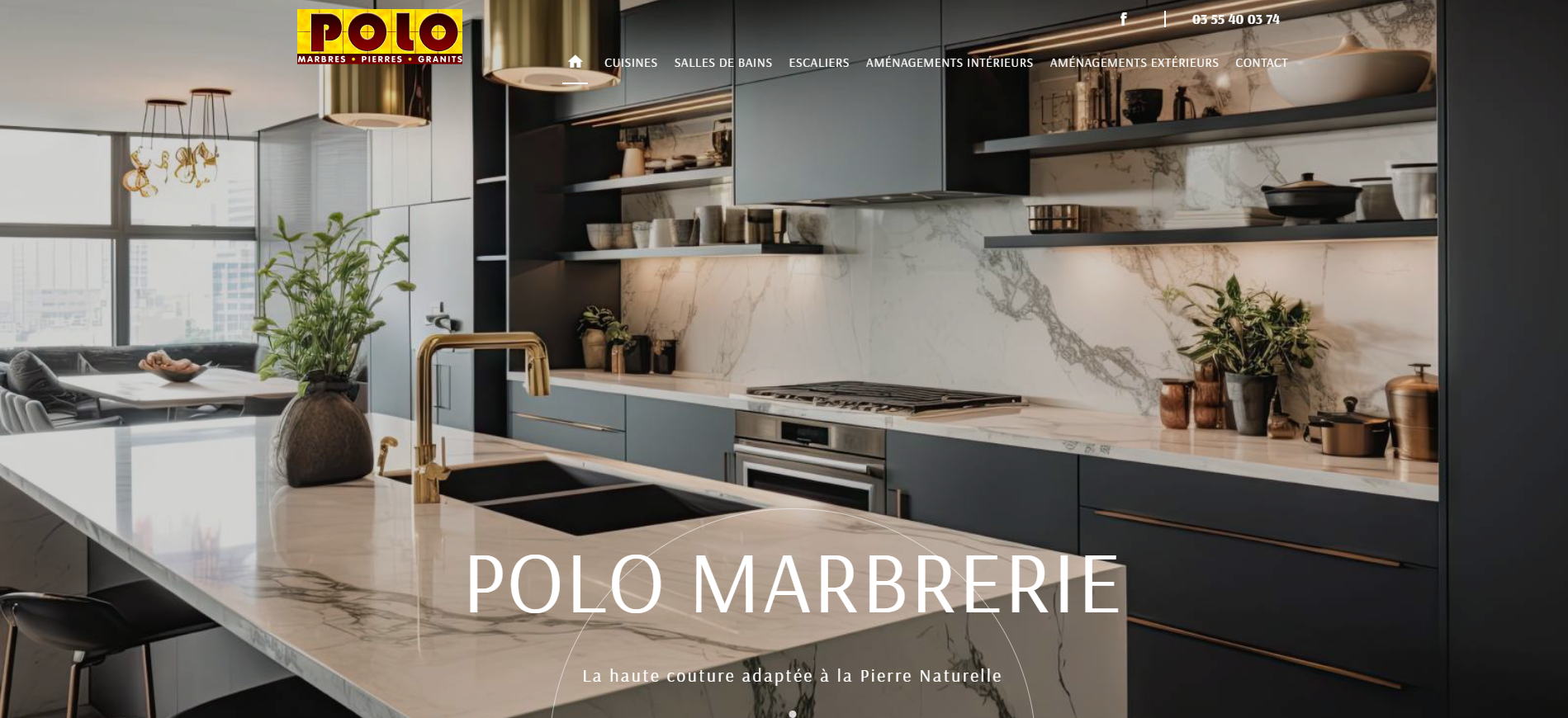 Artisan pour la création d’un plan de travail en granit à Metz - Marbrerie POLO 
