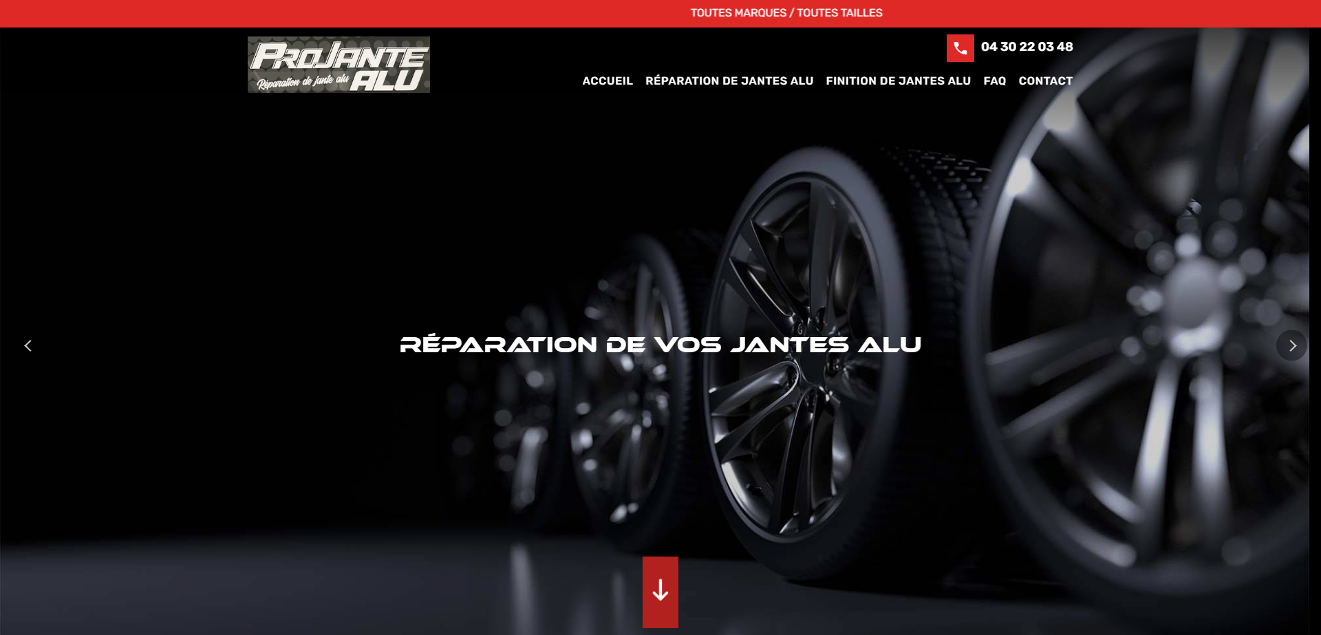 Garage pour réparation de jantes en aluminium à Hyères - Pro Jante Alu