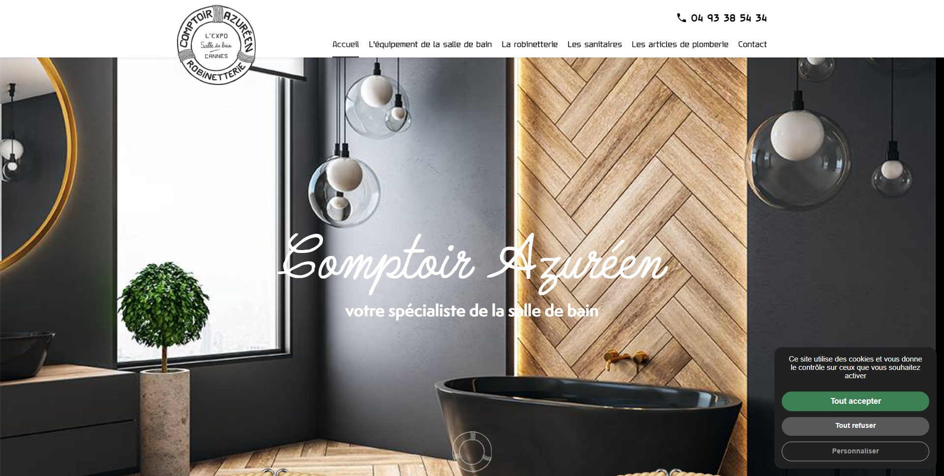 Magasin de meubles et décoration salle de bain haut de gamme à Cannes