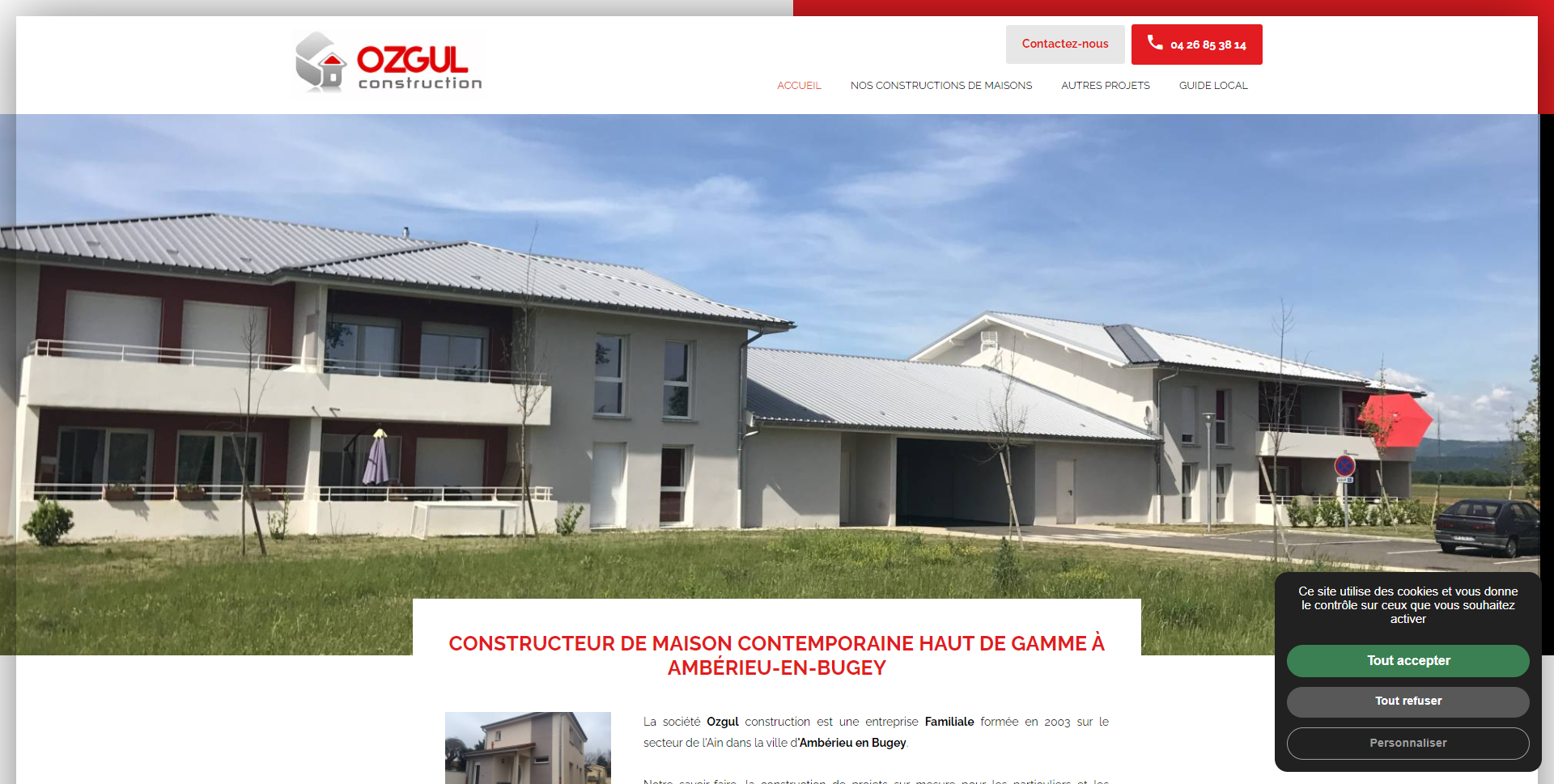 Création de maisons sur-mesure vers Ambérieu-en-Bugey