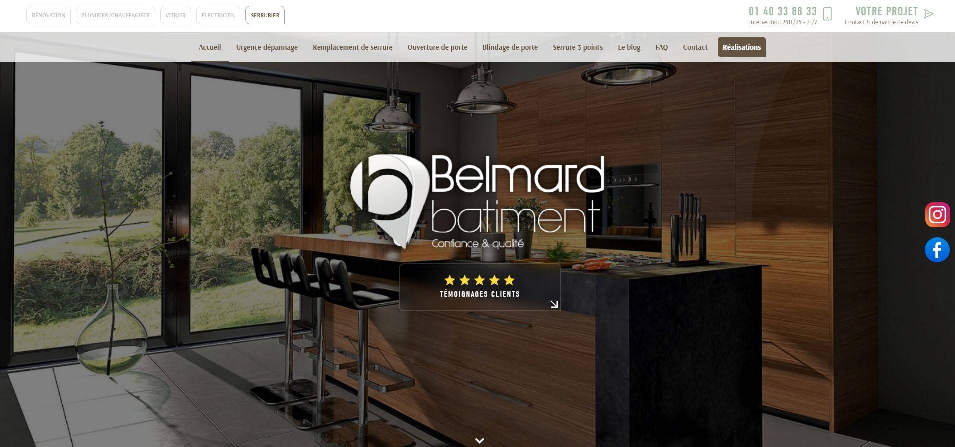 Ouverture de porte à Paris : contactez les serruriers sérieux de Belmard Bâtiment
