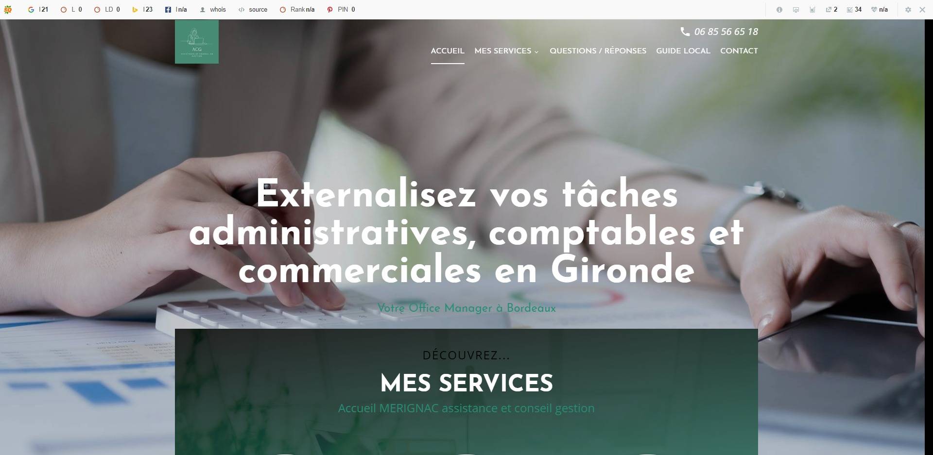 Société pour externaliser sa gestion administrative à Mérignac - Adeline CARVALHO ROSA