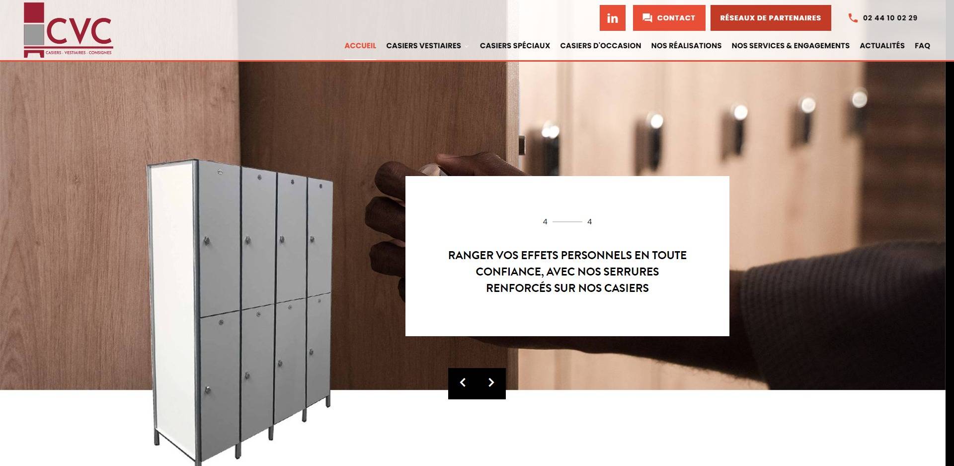 Fabricant et fournisseur de casiers vestiaires à bas prix sur Paris - Société CVC