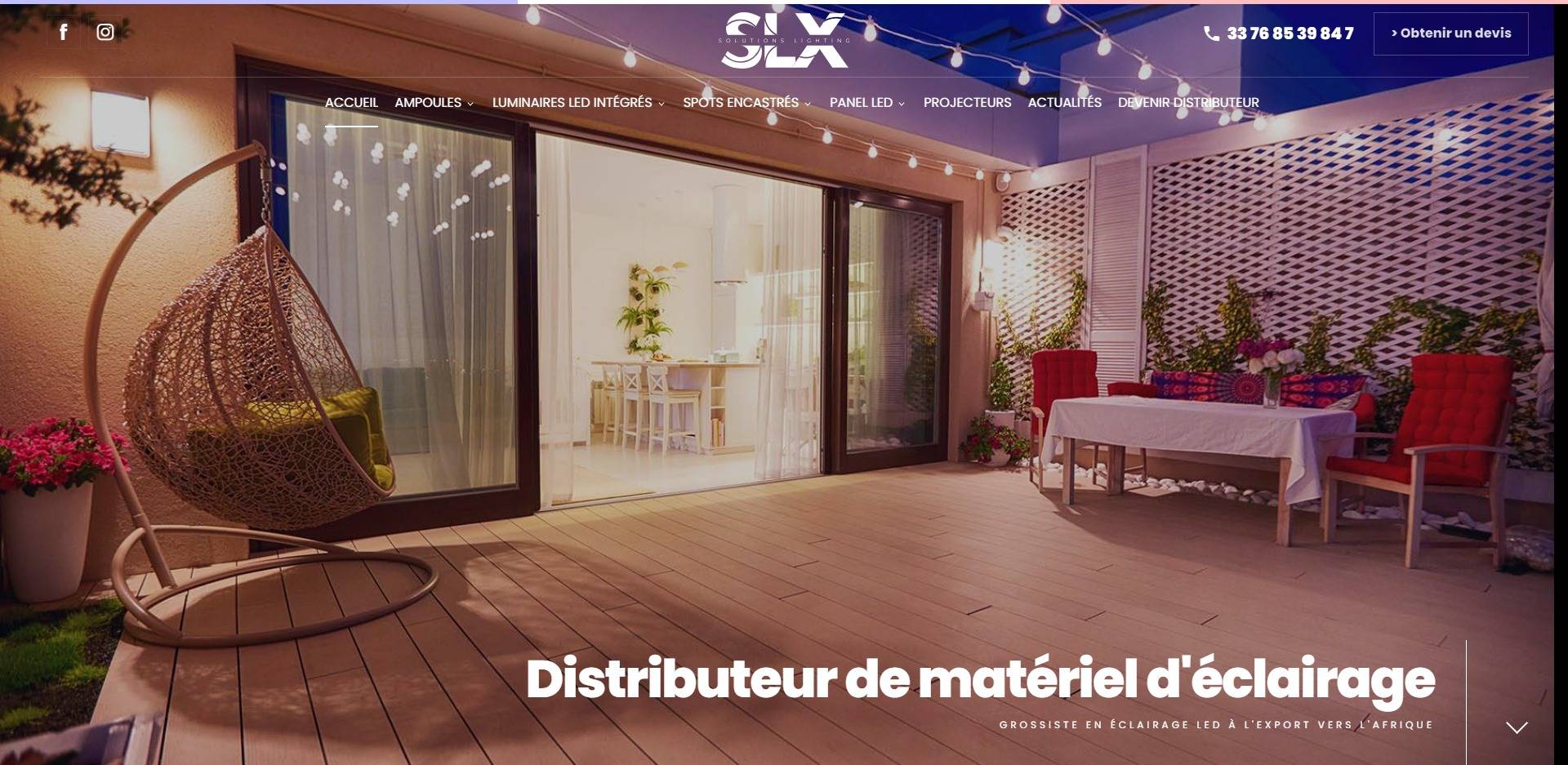 Fournisseur et grossiste d’éclairage LED pour les professionnels en Afrique - SLX-SOLUTIONS LIGHTING