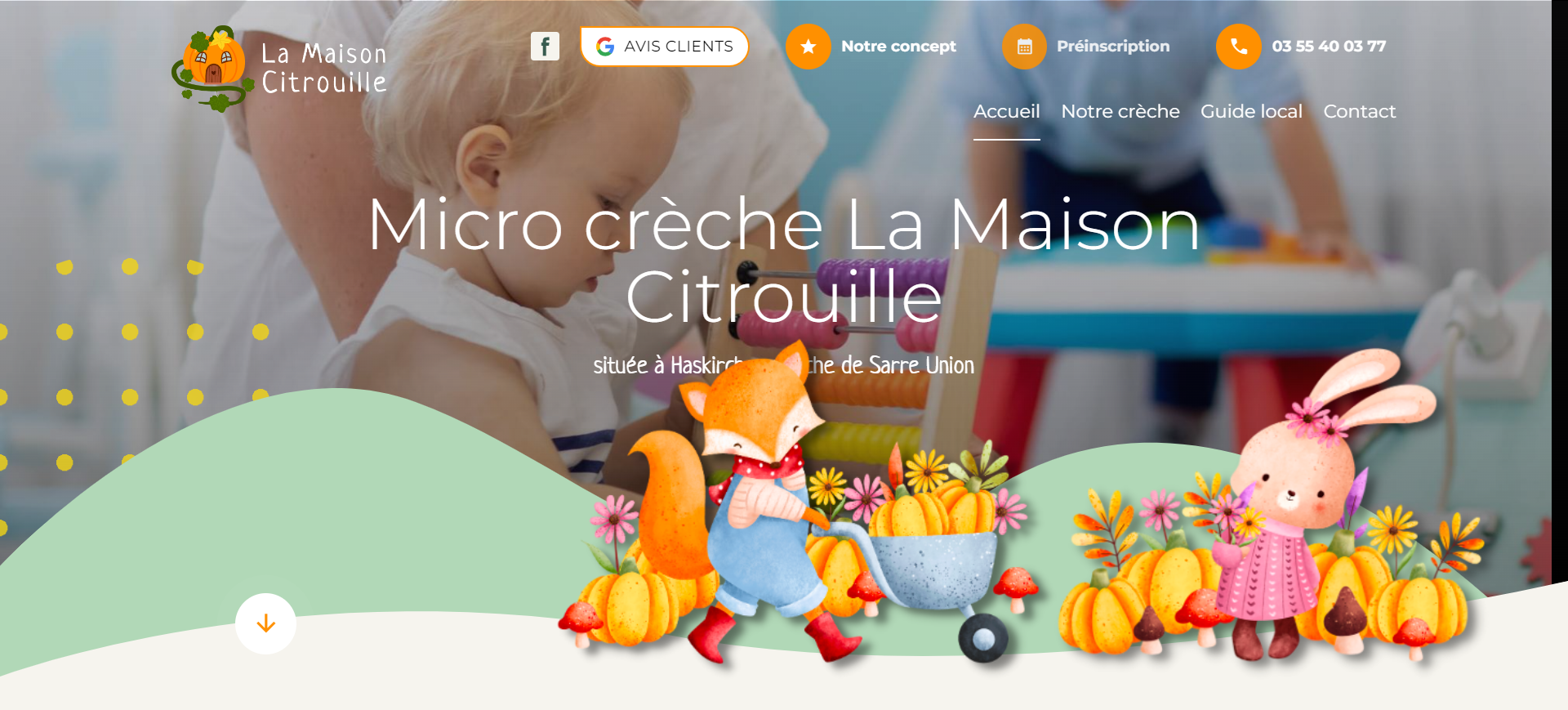 Micro-crèche privée avec de bons avis parents près de serre union - la maison citrouille