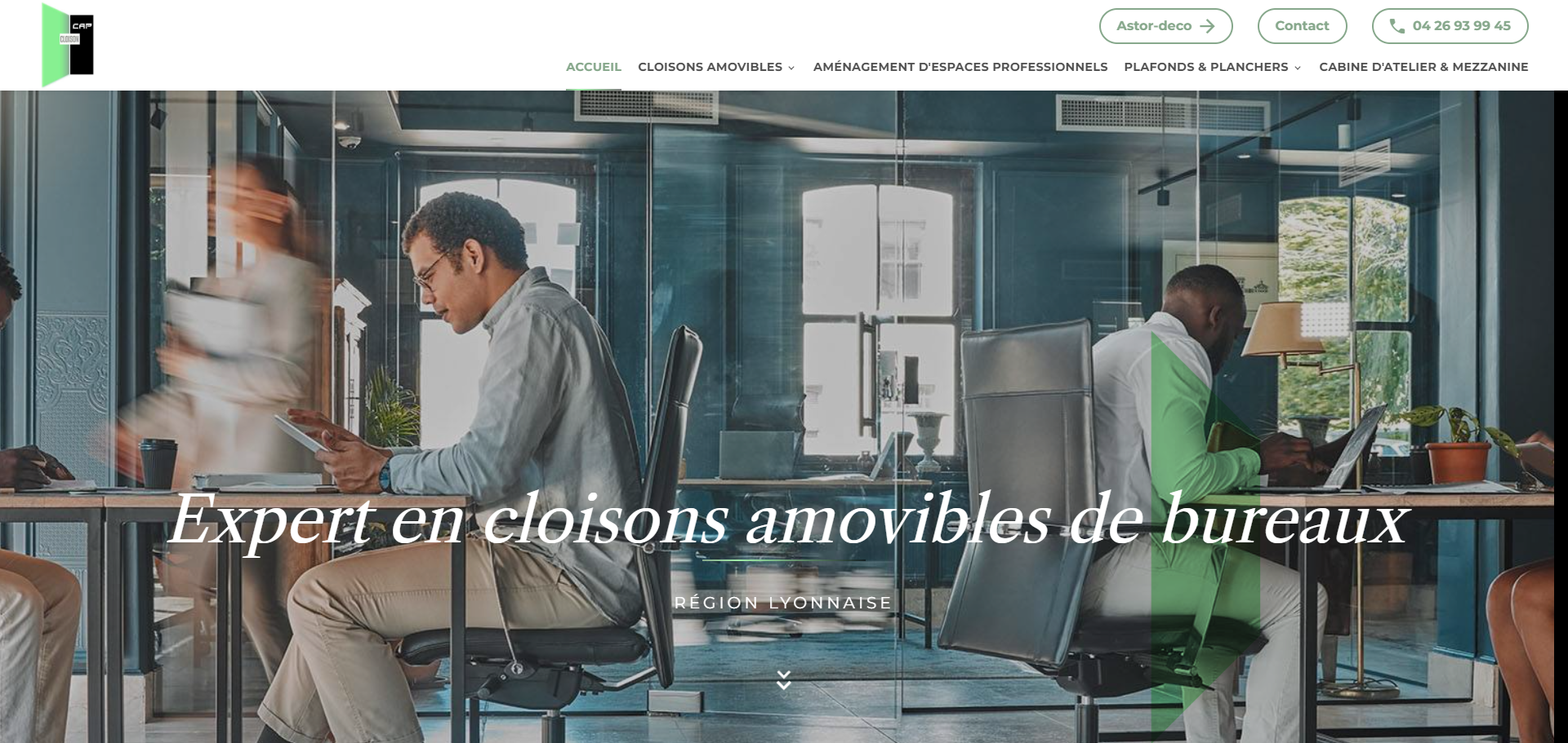 Fabricant de cloisons amovibles pour l'aménagement de bureaux à Vaulx-en-Velin ? Cap Cloison 
