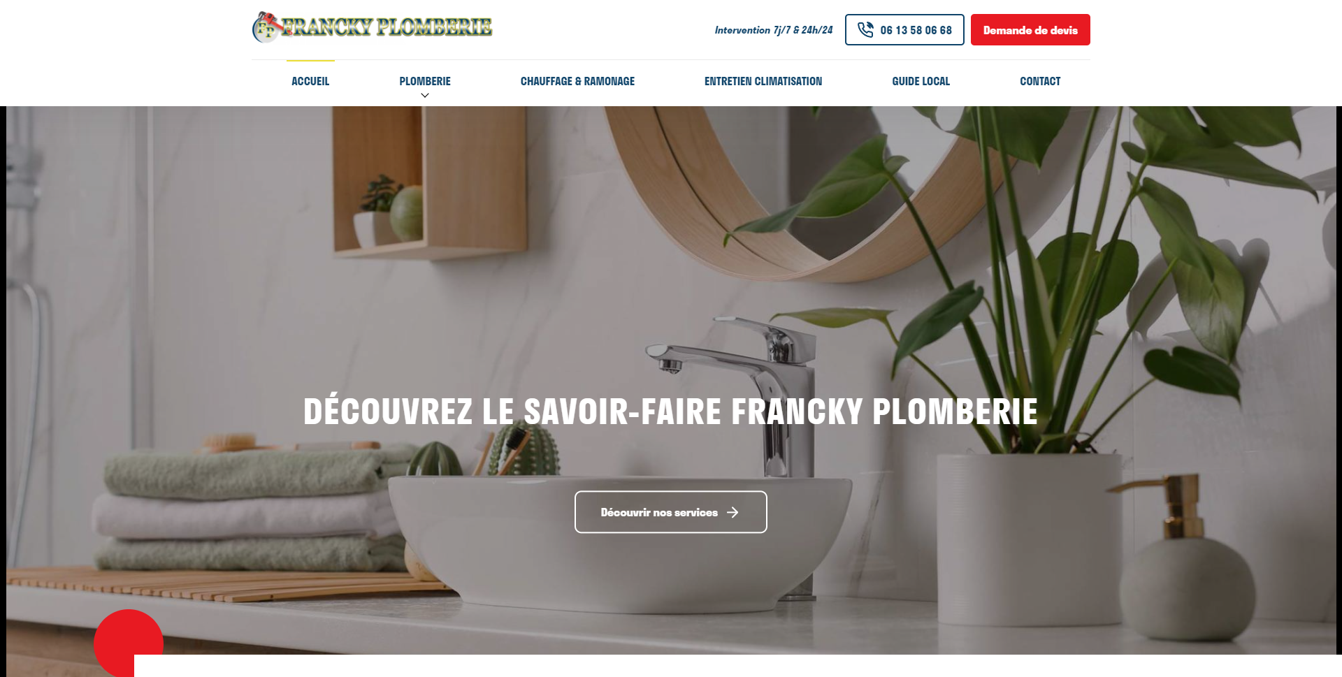 Vous recherchez un plombier chauffagiste en urgence à la Trinité à coté de Nice ? Découvrez Francky Plomberie 