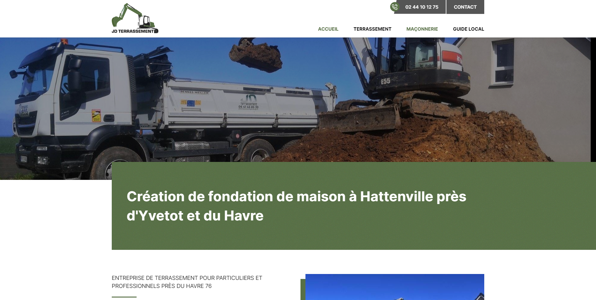 Vous souhaitez réaliser des travaux de terrassement pour rendre votre terrain constructible vers Yvetot ?