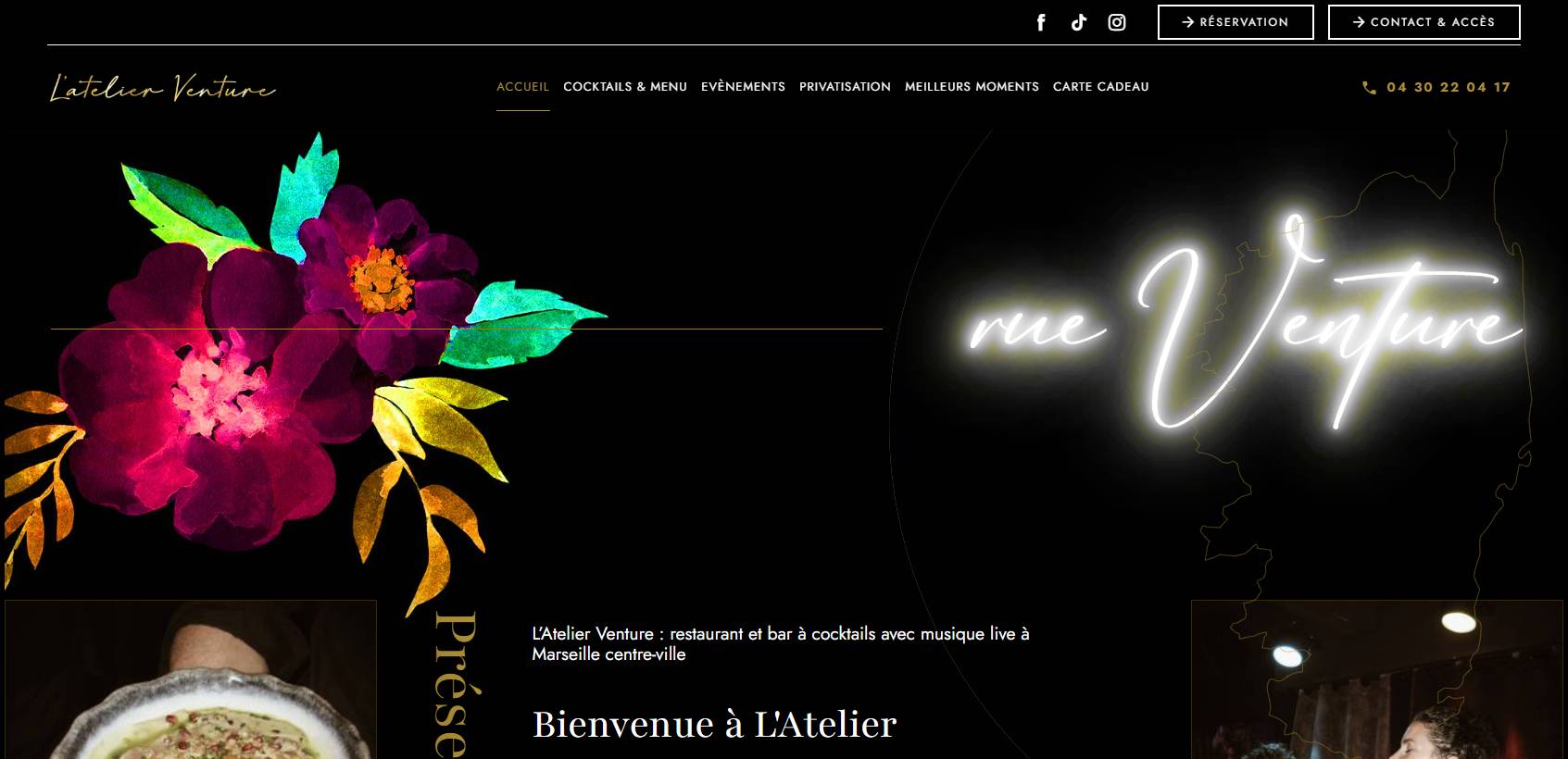 Avis L'Atelier Venture restaurant à Marseille