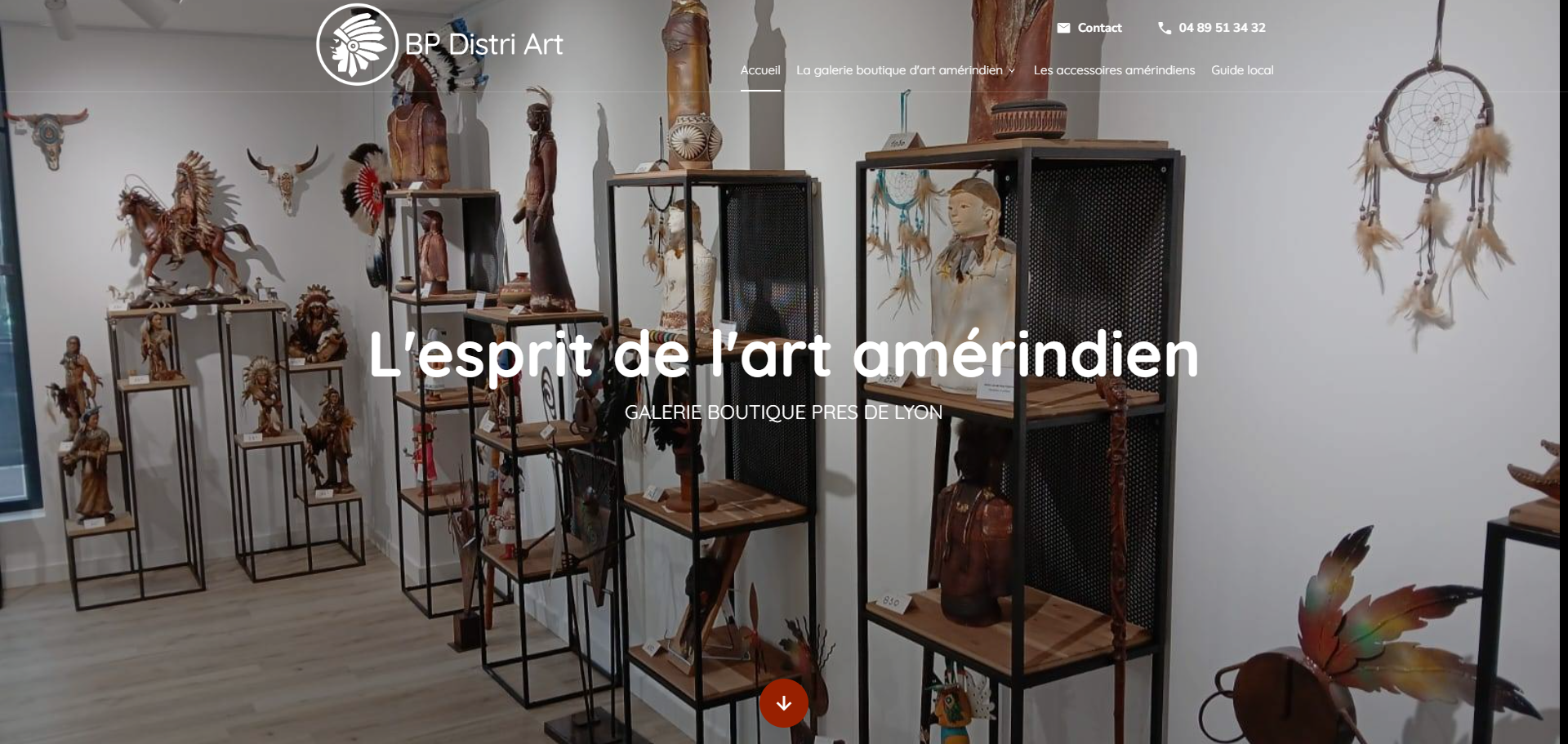 Où acheter de l'art amérindien traditionnel et contemporain près de Lyon ? Galerie Boutique BP DISTRI ART