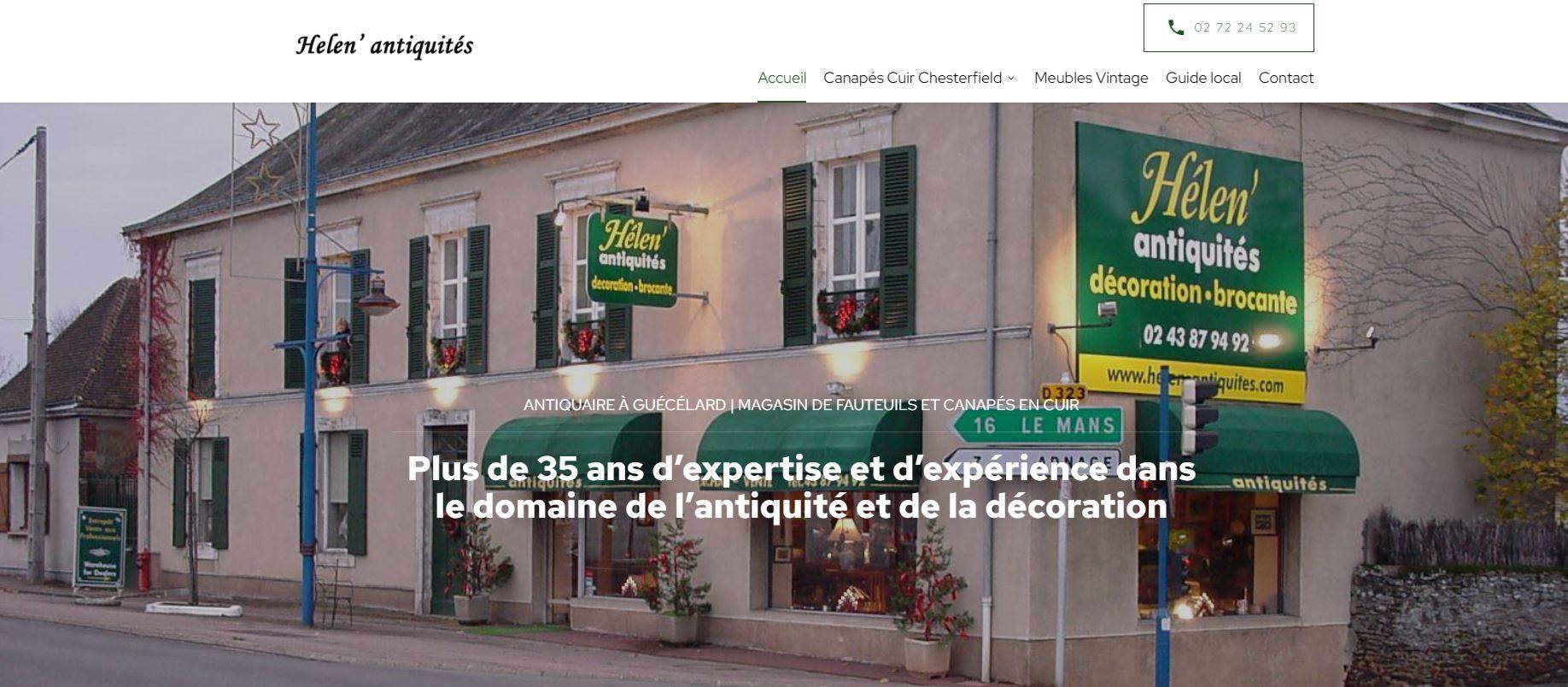 Magasin d'antiquités au Mans