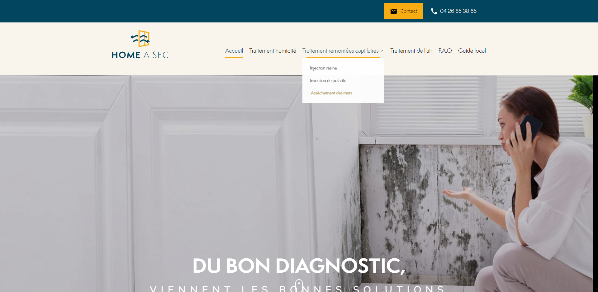 Traitement de l'humidité