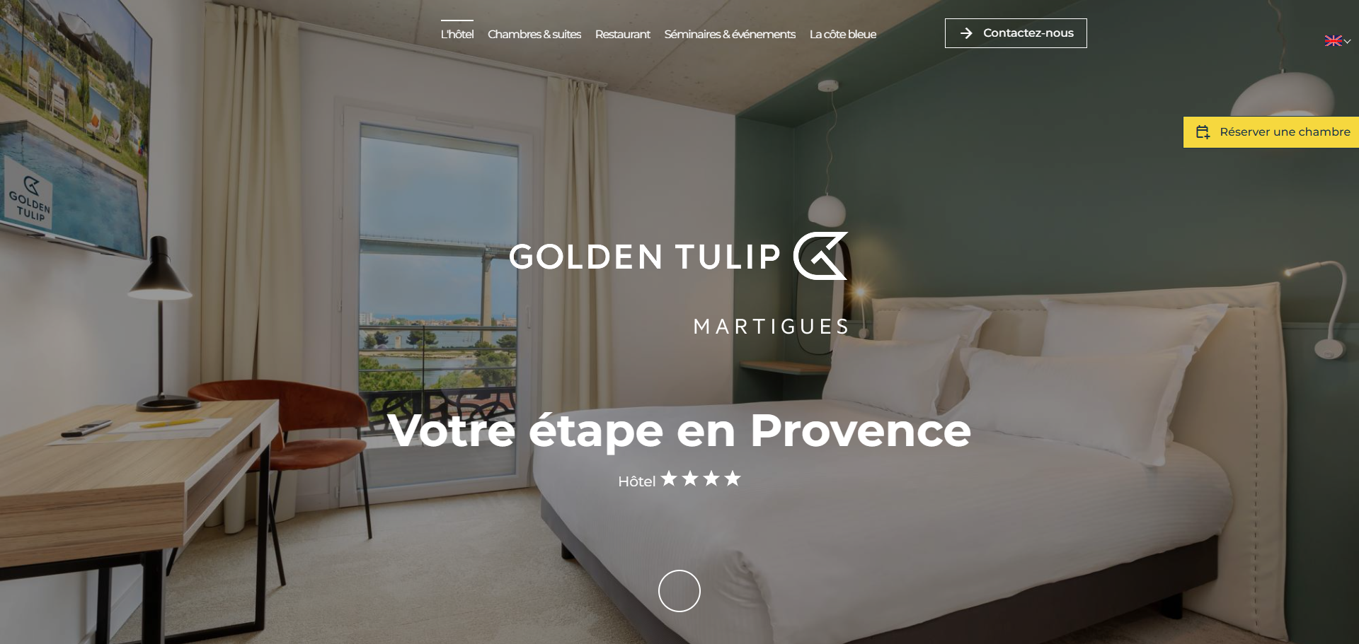 Hôtel de luxe 4 étoiles avec piscine et rooftop à Martigues – Le Golden Tulip