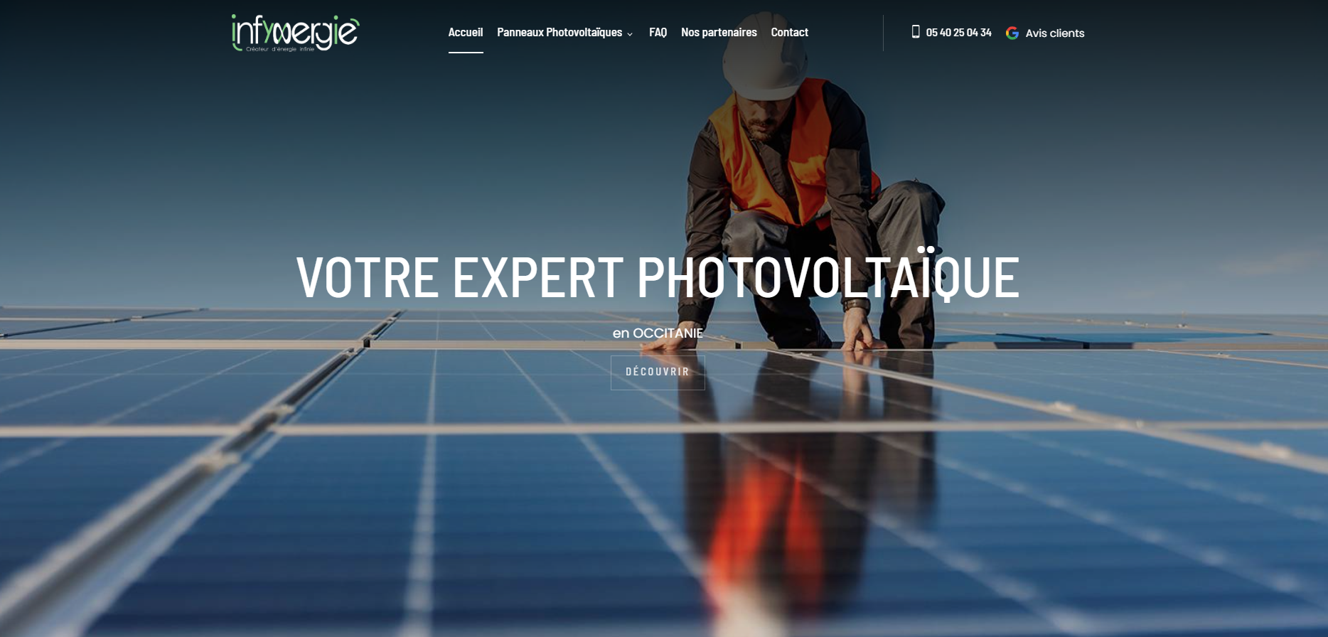 Pose de panneaux photovoltaïques
