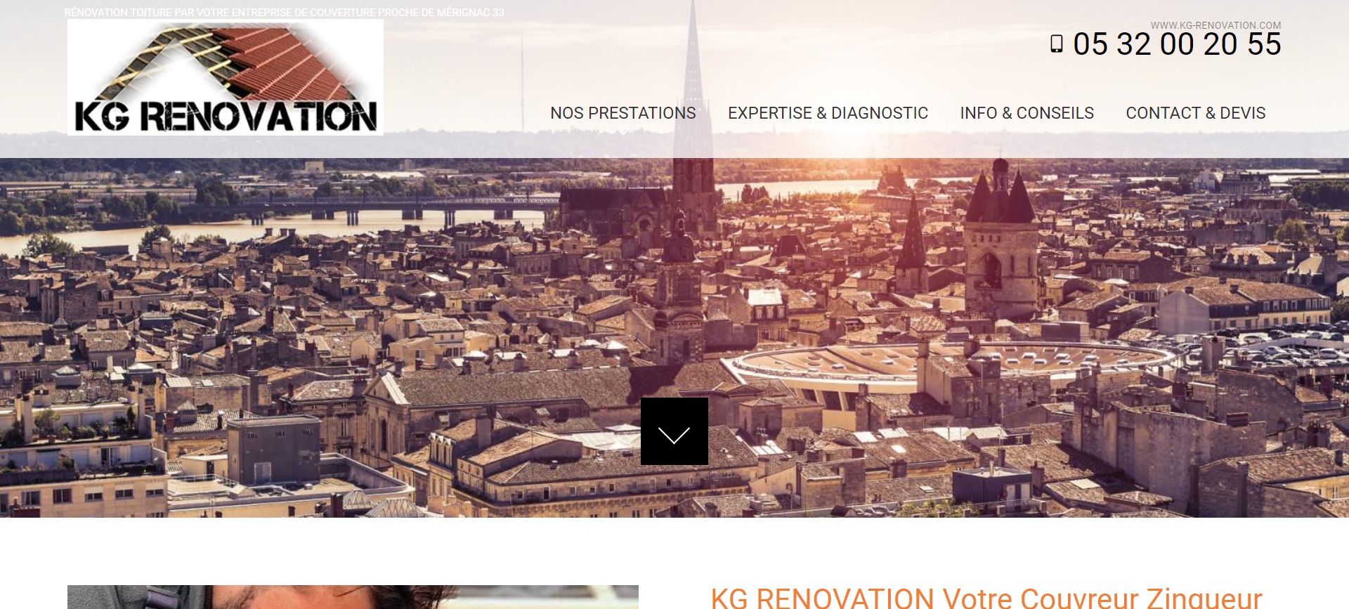 KG Rénovation, entreprise de couverture zinguerie à Saint Médard-en-Jalles