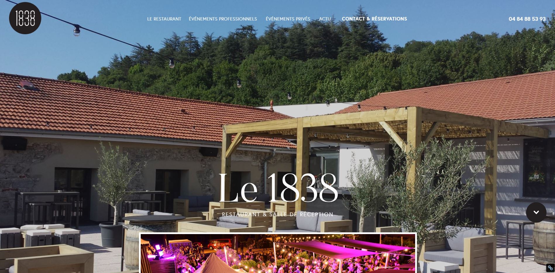 Restaurant avec salles de réception pour événements à Brignais - Le 1838