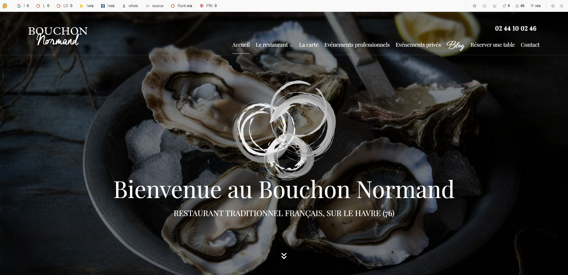 Meilleur Restaurant De Fruits De Mer au Havre - Le Bouchon Normand 