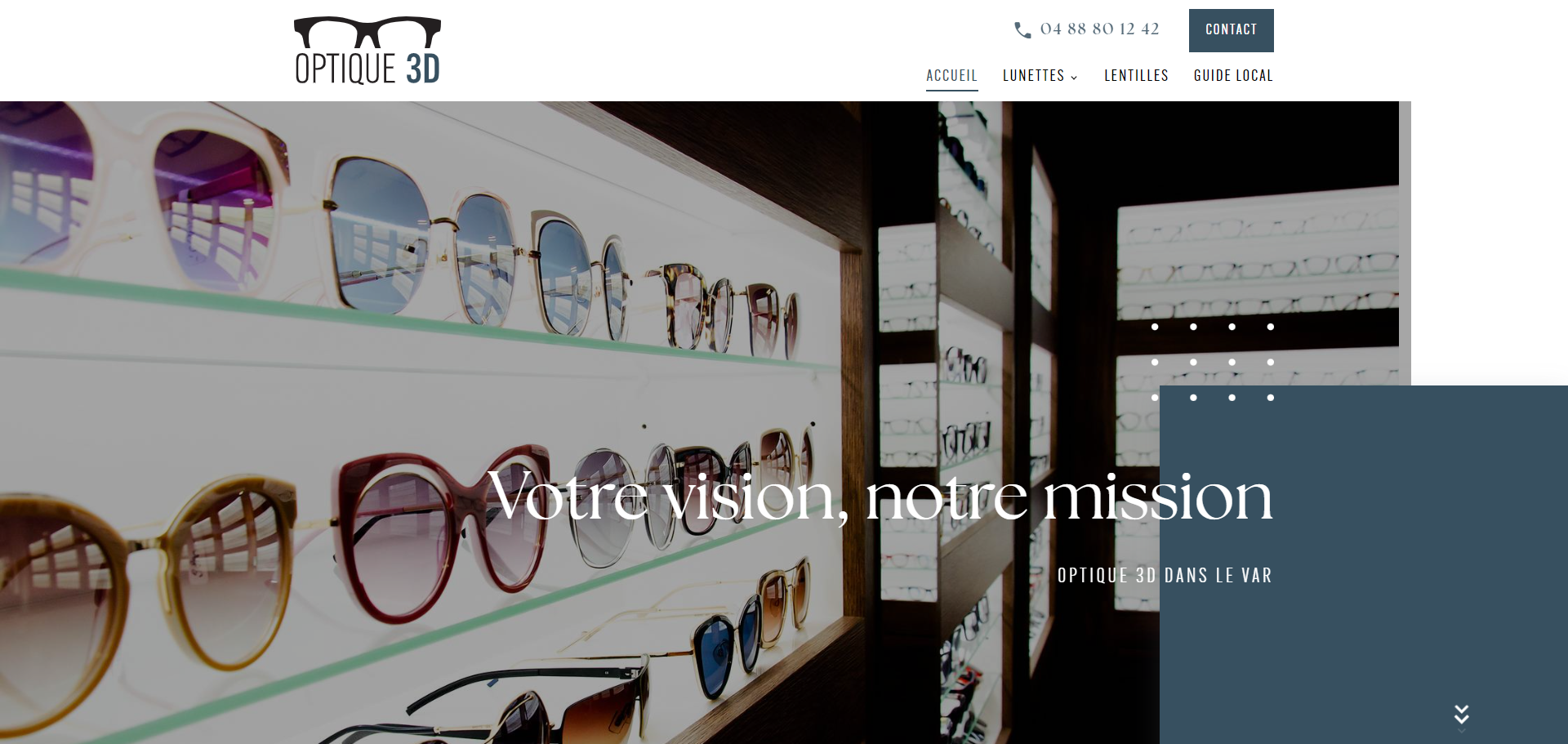 Magasin d'optique, de l’enseigne Optic 2000 à La Crau - Optique 3D