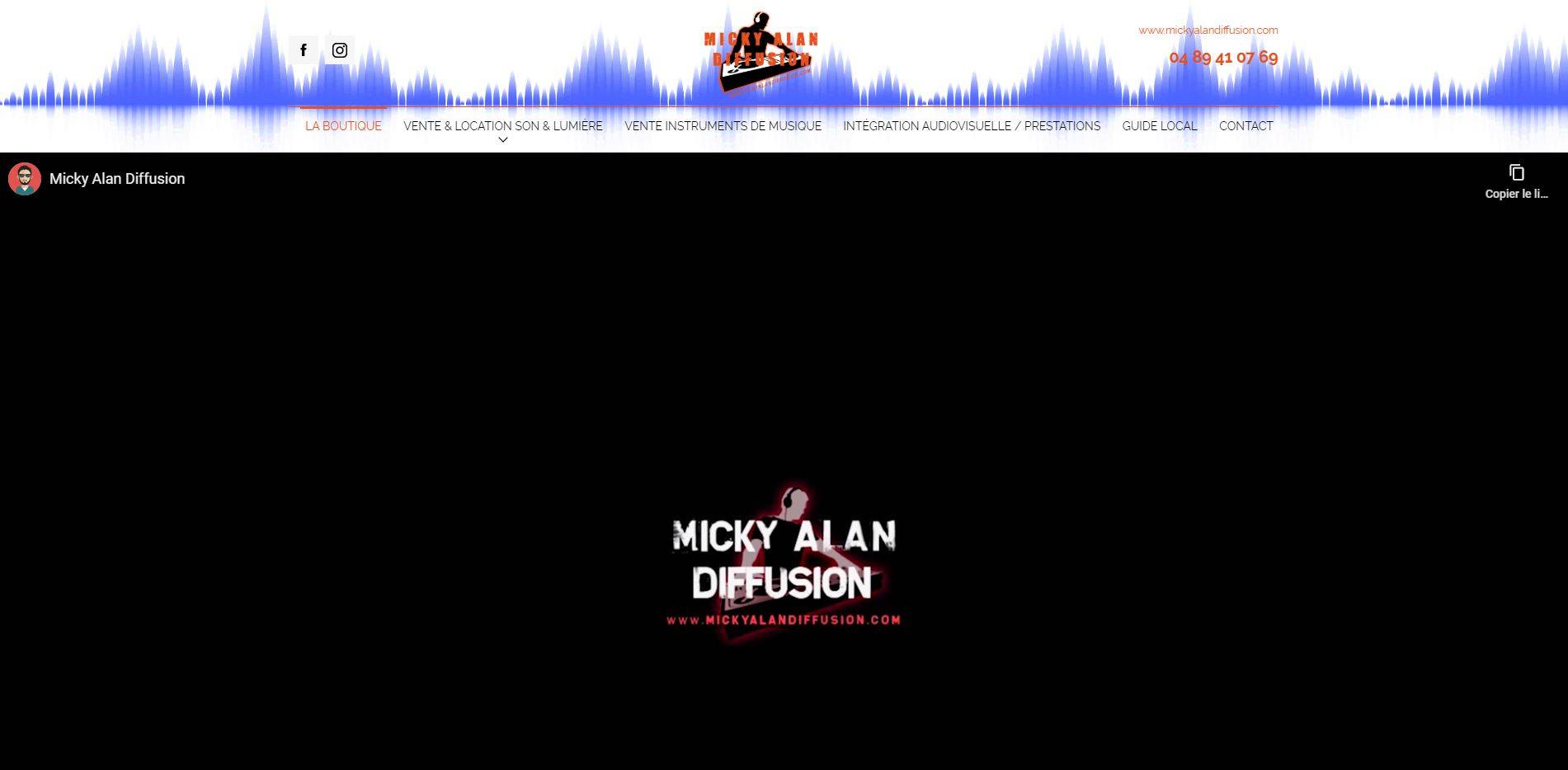 Micky Alan Diffusion : Magasin de musique Avignon et vente instrument de musique  sur Avignon