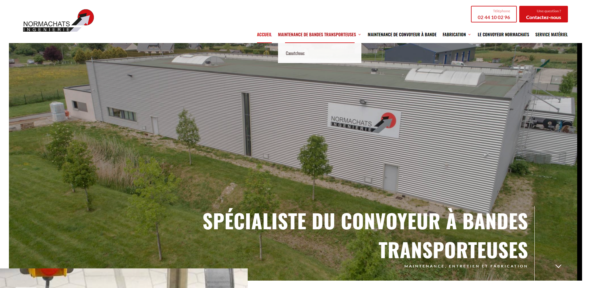 Maintenance de convoyeurs à bande