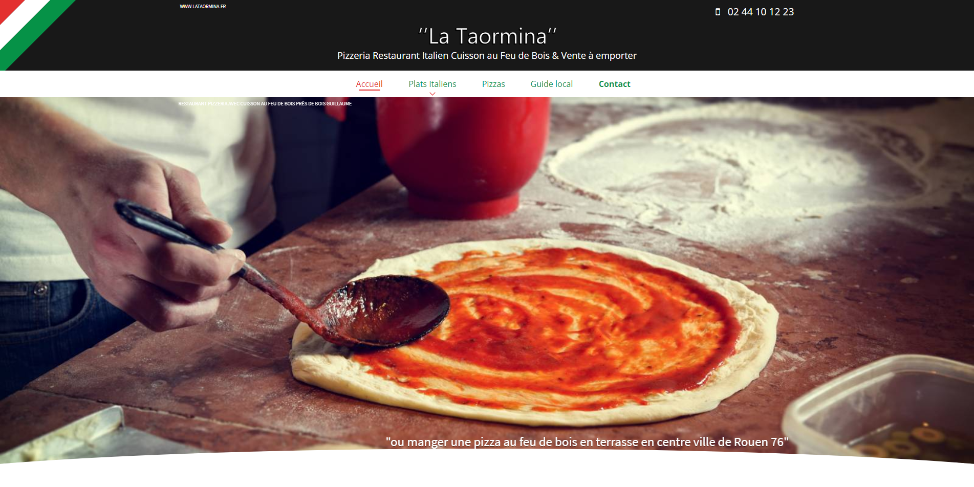 Où trouver une pizzeria avec service à emporter à Rouen