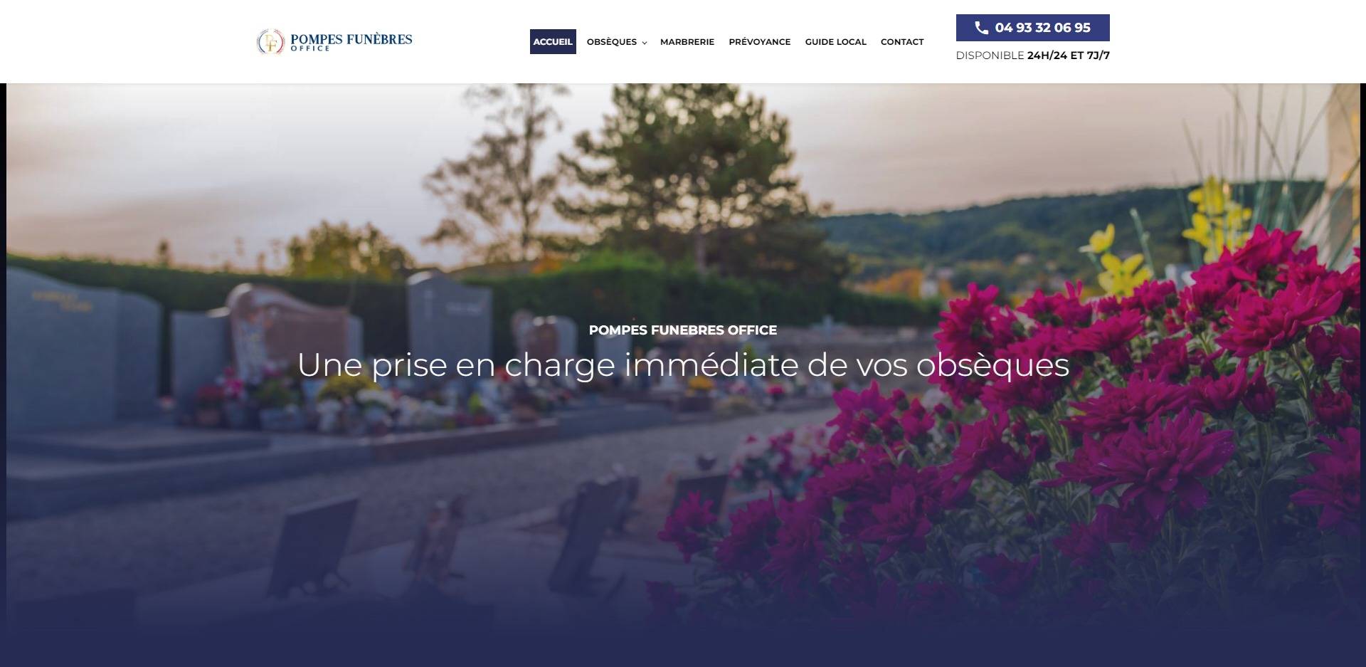 Trouver une agence pompes funèbres pour organisation d'obsèques à la Colle sur Loup