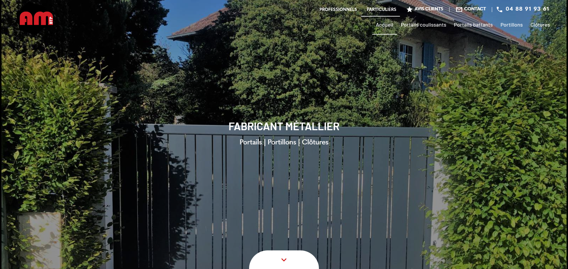 Fabricant et installateur de portail en aluminium et acier à Villefranche-sur-Saône - AM BTP