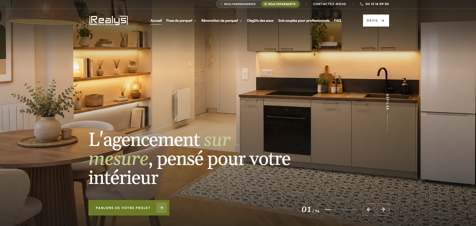 Pose et rénovation de parquet à Mions