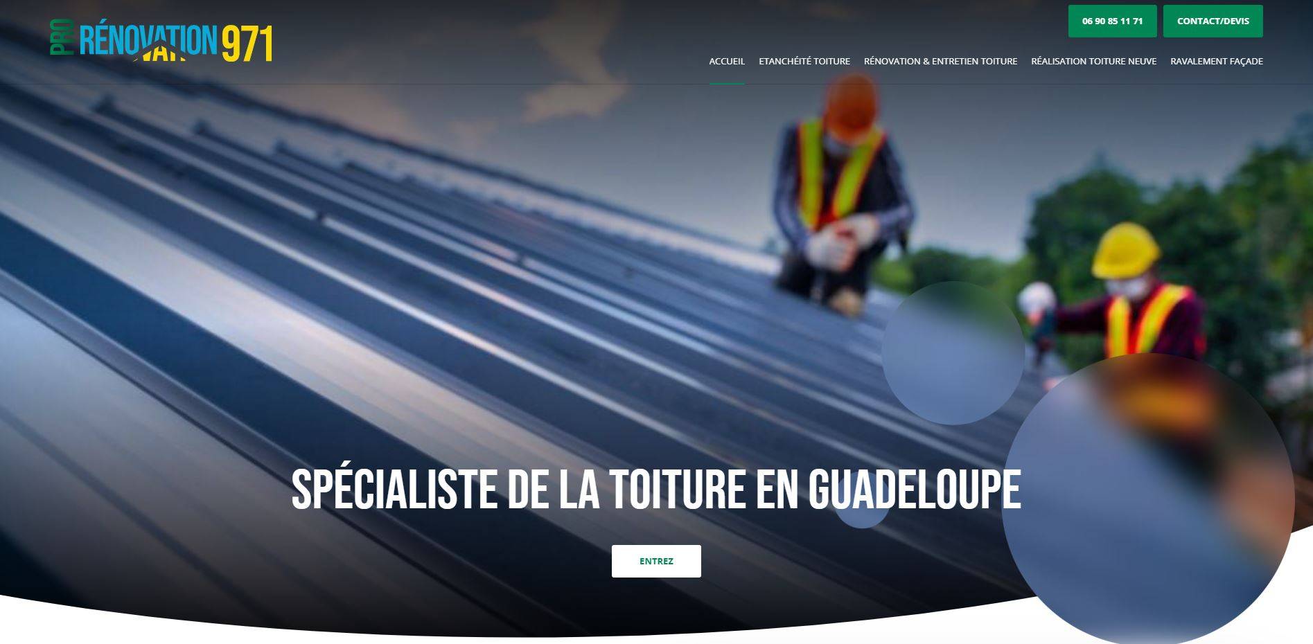 Entreprise de couverture Guadeloupe