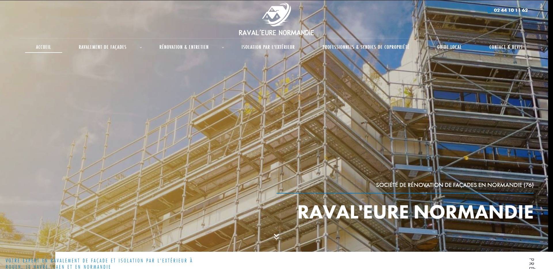 Travaux de ravalement de façade d'immeuble en copropriété à Rouen et Seine-Maritime avec Raval'eure
