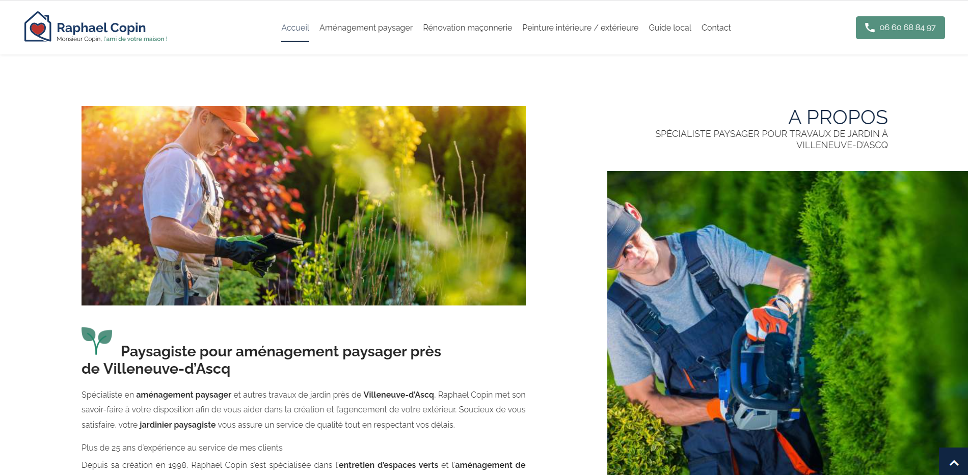 Rcopin paysagiste aménagement jardin près de ROubaix