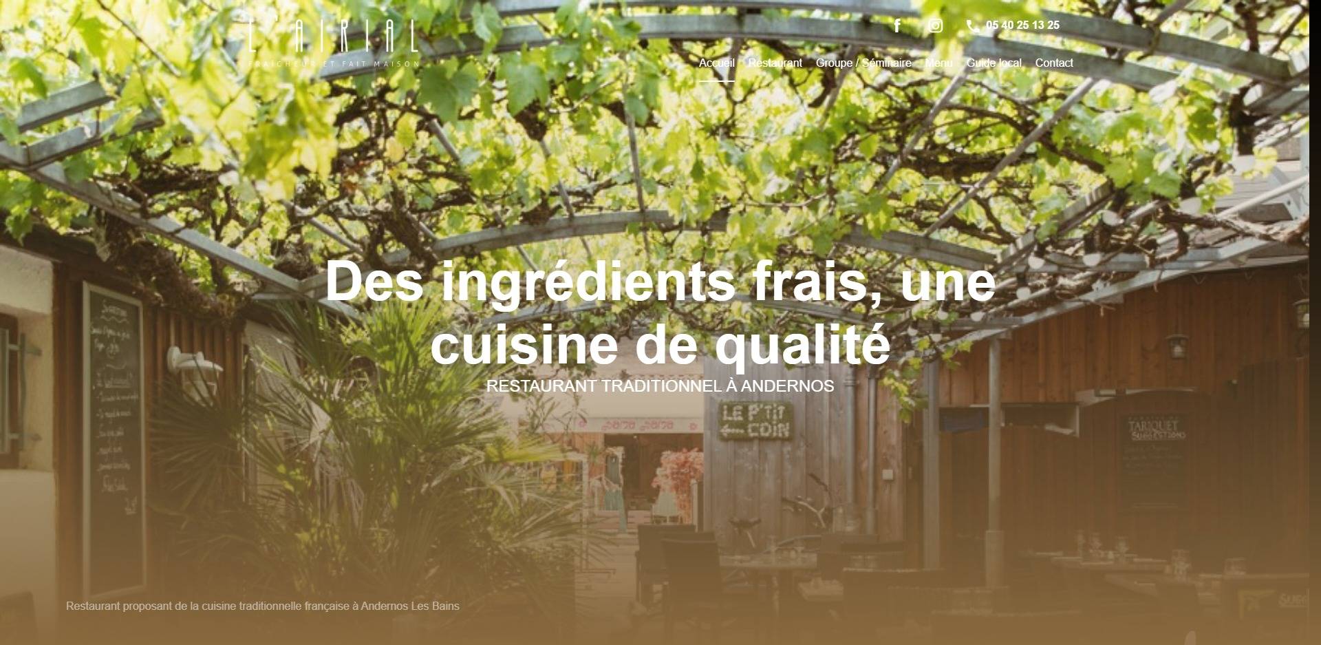 Trouver un restaurant traditionnel français à Andernos Les Bains en Gironde