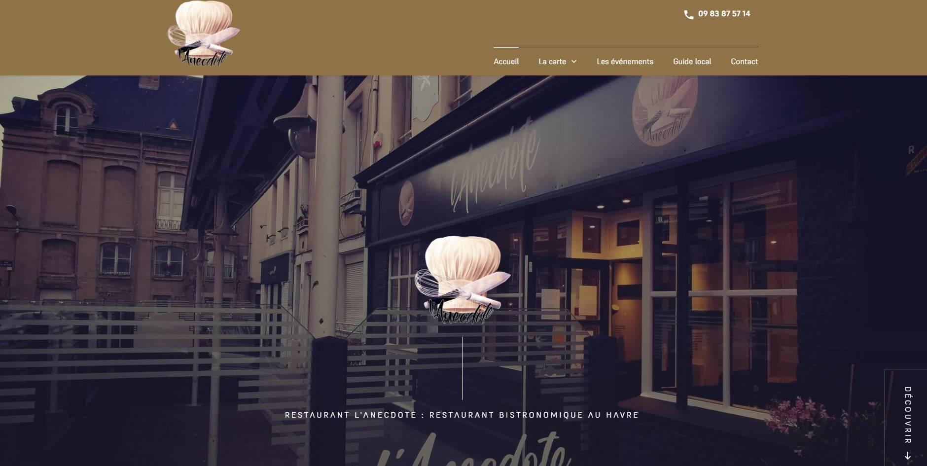 Restaurant bistronomique avec produits frais et cuisine maison