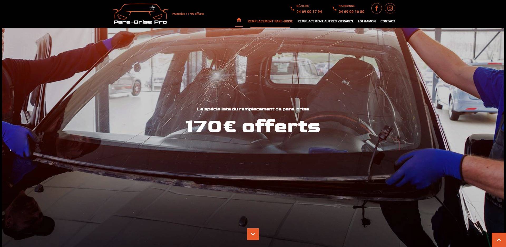 Trouver une entreprise pour réparer le pare brise de ma voiture à Béziers 