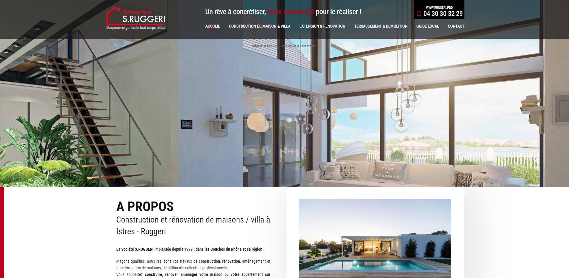 Quelle entreprise pour la construction de villa moderne à Istres ? RUGGERI